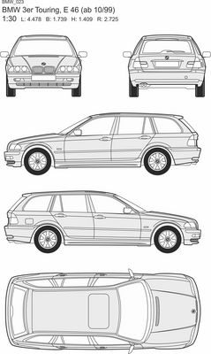 BMW 3er Touring, E 46 (ab 10/99)