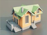 3d модели Коттеджей и домов