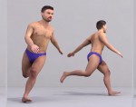 3d модели людей Мужчины LoPoly