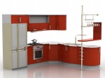 3D кухня №8