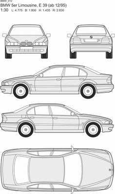 BMW 5er Limousine, E 39 (ab 12/95)