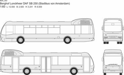 Berkhof Lonckeer DAF SB 250 (Stadtbus von Amsterdam)