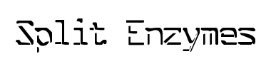 Шрифт Split Enzymes