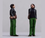 3d модели людей Женщин LoPoly