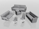 3D модель дивана №74