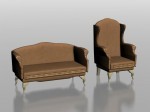 3D модель дивана №75