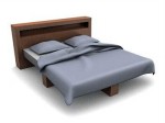 3D модель кровати №43