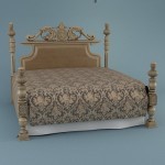3D модель кровати №6