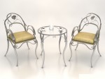 3D модель стола и стульев №12