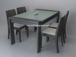 3D модель стола и стульев №13