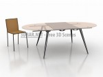 3D модель стола и стульев №54