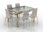3D модель стола и стульев №59