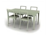 3D модель стола и стульев №60