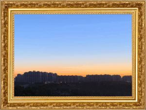 Фотография, размещённая внутри декоративной рамки
