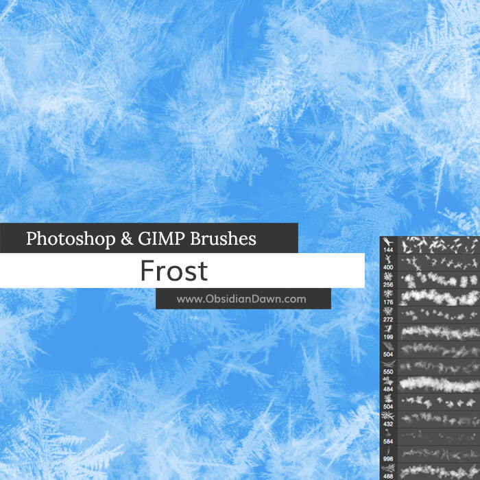 Кисти с морозными узорами для Фотошопа